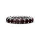 1 - Lucida 4.00 mm Round Red Garnet U Prong Eternity Band 