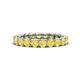 1 - Lucida 3.40 mm Round Yellow Sapphire U Prong Eternity Band 