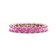 1 - Lucida 3.40 mm Round Pink Sapphire U Prong Eternity Band 