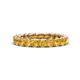 1 - Lucida 3.40 mm Round Citrine U Prong Eternity Band 