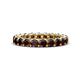 1 - Lucida 3.40 mm Round Red Garnet U Prong Eternity Band 