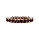 1 - Lucida 3.40 mm Round Red Garnet U Prong Eternity Band 