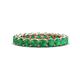 1 - Lucida 3.40 mm Round Emerald U Prong Eternity Band 