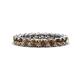 1 - Lucida 3.40 mm Round Smoky Quartz U Prong Eternity Band 