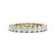 1 - Lucida 3.40 mm Round White Sapphire U Prong Eternity Band 