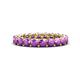 1 - Lucida 3.40 mm Round Amethyst U Prong Eternity Band 