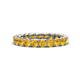 1 - Lucida 3.40 mm Round Citrine U Prong Eternity Band 