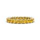 1 - Lucida 3.40 mm Round Citrine U Prong Eternity Band 