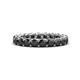1 - Lucida 3.40 mm Round Black Diamond U Prong Eternity Band 