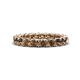 1 - Lucida 3.40 mm Round Smoky Quartz U Prong Eternity Band 