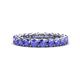 1 - Lucida 3.40 mm Round Tanzanite U Prong Eternity Band 