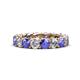 1 - Lucida 4.00 mm Tanzanite and Diamond Eternity Band 