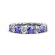 1 - Lucida 4.00 mm Tanzanite and Diamond Eternity Band 