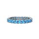 1 - Laida 3.00 mm Blue Topaz Eternity Band 