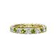 1 - Laida 3.00 mm Peridot and Diamond Eternity Band 