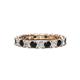 1 - Laida 3.00 mm Black and White Diamond Eternity Band 