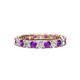 1 - Laida 3.00 mm Amethyst and Diamond Eternity Band 