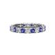 1 - Laida 3.00 mm Iolite and Diamond Eternity Band 