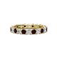 1 - Laida 3.00 mm Red Garnet and Diamond Eternity Band 