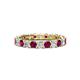 1 - Laida 3.00 mm Rhodolite Garnet and Diamond Eternity Band 
