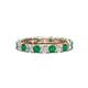 1 - Laida 3.00 mm Emerald and Diamond Eternity Band 