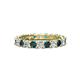 1 - Laida 3.00 mm London Blue Topaz and Diamond Eternity Band 
