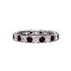 1 - Laida 3.00 mm Red Garnet and Diamond Eternity Band 