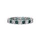 1 - Laida 3.00 mm London Blue Topaz and Diamond Eternity Band 