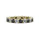 1 - Lucida 3.40 mm Black and White Diamond Eternity Band 