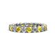 1 - Lucida 3.40 mm Yellow Sapphire and Diamond Eternity Band 