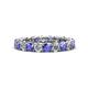 1 - Lucida 3.40 mm Tanzanite and Diamond Eternity Band 