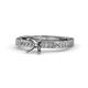 3 - Inez Semi Mount Euro Shank Bridal Set Ring 