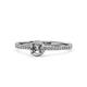 3 - Siara Semi Mount Halo Bridal Set Ring 