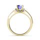 4 - Nessa Tanzanite and Diamond Bridal Set Ring 