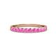 3 - Clara 2.70 mm Pink Sapphire 10 Stone Wedding Band 