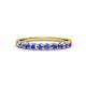 3 - Clara 2.70 mm Tanzanite 10 Stone Wedding Band 