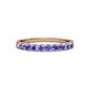 3 - Clara 2.70 mm Tanzanite 10 Stone Wedding Band 