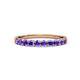 3 - Clara 2.70 mm Iolite 10 Stone Wedding Band 
