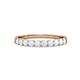 3 - Clara 2.70 mm White Sapphire 10 Stone Wedding Band 