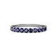 3 - Clara 2.70 mm Blue Sapphire 10 Stone Wedding Band 