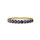 3 - Clara 2.70 mm Blue Sapphire 10 Stone Wedding Band 