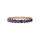 3 - Clara 2.70 mm Blue Sapphire 10 Stone Wedding Band 
