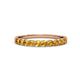 3 - Clara 2.70 mm Citrine 10 Stone Wedding Band 