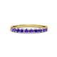 3 - Clara 2.70 mm Iolite 10 Stone Wedding Band 