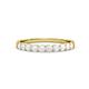 3 - Clara 2.70 mm White Sapphire 10 Stone Wedding Band 
