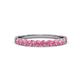 3 - Clara 2.70 mm Pink Tourmaline 10 Stone Wedding Band 