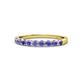 1 - Clara 2.70 mm Tanzanite 10 Stone Wedding Band 