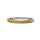 1 - Clara 2.70 mm Citrine 10 Stone Wedding Band 