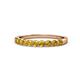 1 - Clara 2.70 mm Citrine 10 Stone Wedding Band 