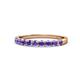 1 - Clara 2.70 mm Iolite 10 Stone Wedding Band 